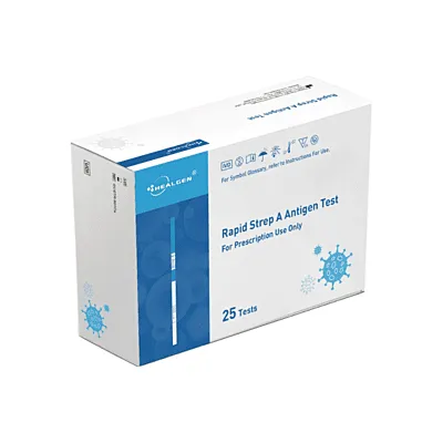 Strep A - Healgen® Rapid Antigen Test – CLIA Waived, FDA Cleared – 25 Tests/Box